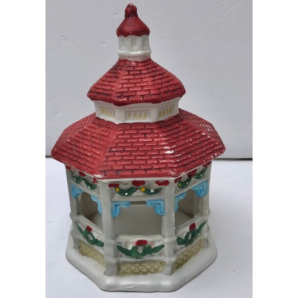 DICKENS COLLECTABLES PORCELAIN "GAZEBO" HAND-PAINTED 7" - Picture 5 of 8